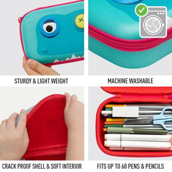 ZIPIT Beast Pencil Case for Kids School Pencil Organizer Large Capacity - Picture 9 of 9